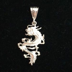 Sterling Silver Dragon Pendant